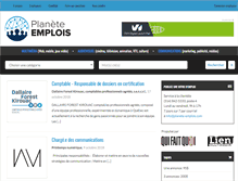 Tablet Screenshot of planete-emplois.com